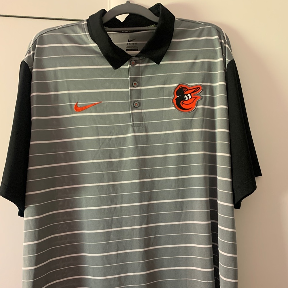 Under Armour Orioles three button polo shirt